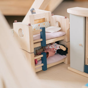 "Colorful children's room with Orchard theme, featuring imaginative play areas and cozy decor for kids."