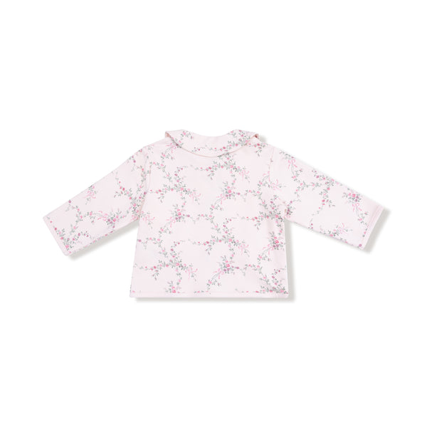 Antoinette Floral - Tweed Style Jacket with Bow Pockets