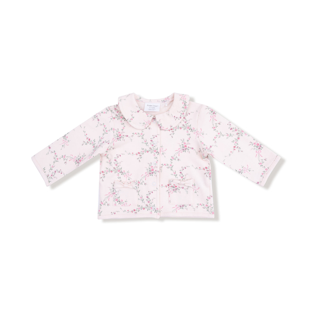 Antoinette Floral - Tweed Style Jacket with Bow Pockets