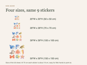 Baby Ocean Animal Wall Decals, Set of 9, image 5