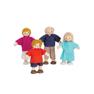 Light skin tone doll family with blonde hair for imaginative and pretend play. Perfect for creative kids!