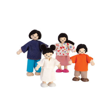 Doll Family set with fair skin tones for imaginative and pretend play, perfect for nurturing creativity in children.