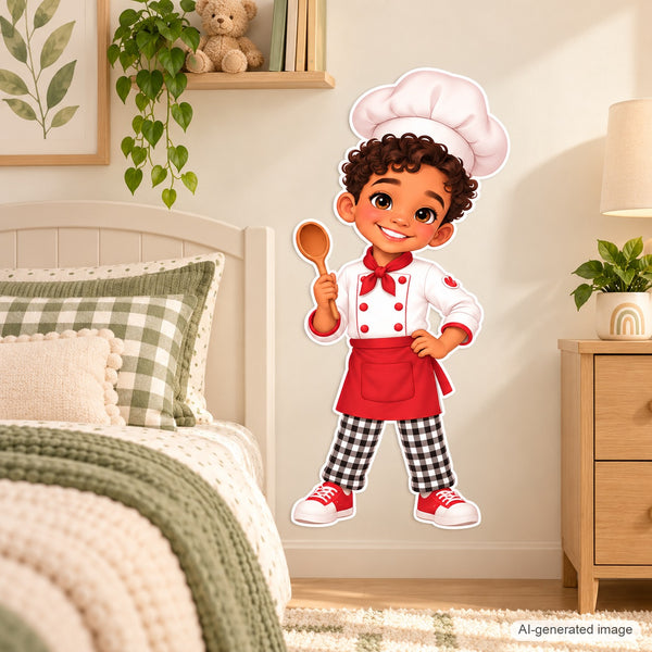 Personalized Chef Wall Decal from Photo, Dream Job Sticker, image 6