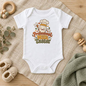Professional Milk Taster baby bodysuit in white