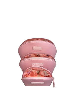 Sarah Wells PackSWell Neoprene Organizer Set of 3 – Washable Zipper Pouches for Pump Parts, Travel, Makeup, Snacks, Tech Cords & More