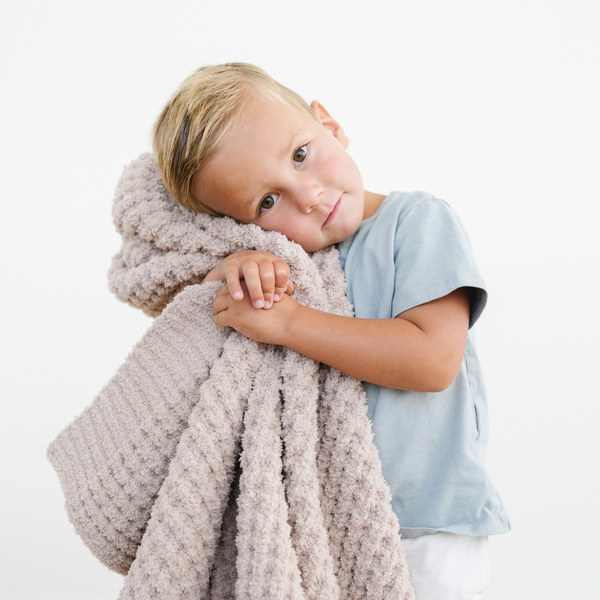 WAFFLE KNIT TODDLER BLANKETS