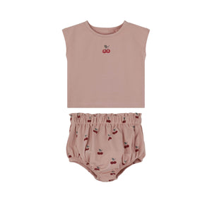 Cherry/ Boat short 2 piece set