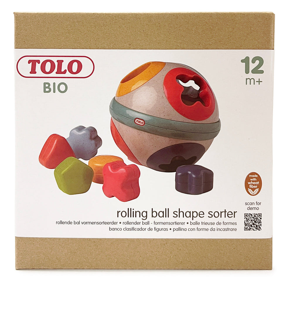 Rolling Ball Shape Sorter by TOLO for early learning, featuring colorful shapes for fun and educational play.