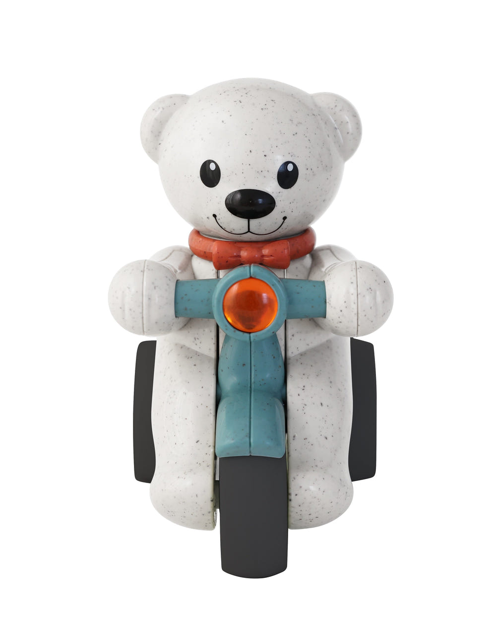 Push and Go Teddy by TOLO - a colorful early learning toy for babies, promoting motor skills and imaginative play.
