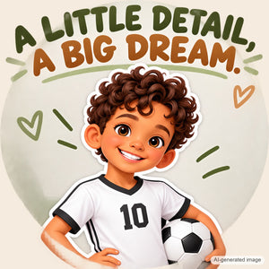Personalized Soccer Player Wall Decal from Photo, Dream Job Sticker, image 12