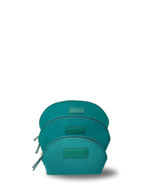 Sarah Wells PackSWell Neoprene Organizer Set of 3 – Washable Zipper Pouches for Pump Parts, Travel, Makeup, Snacks, Tech Cords & More