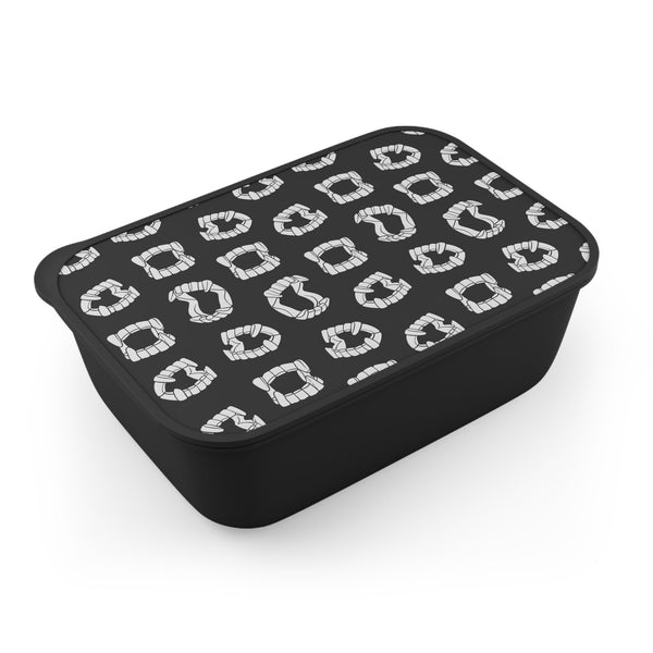 Vampire Teeth Bento Box with Band and Utensils
