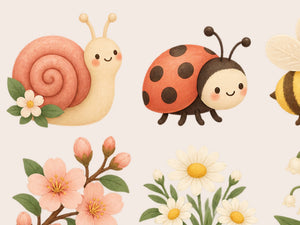 Peach Blossom Garden Wall Decals, Set of 15, image 4