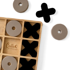 Silicone & Bamboo Tic Tac Toe