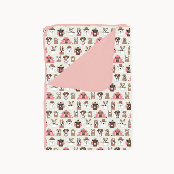 Camp Paws (Dream Blanket) - Pink