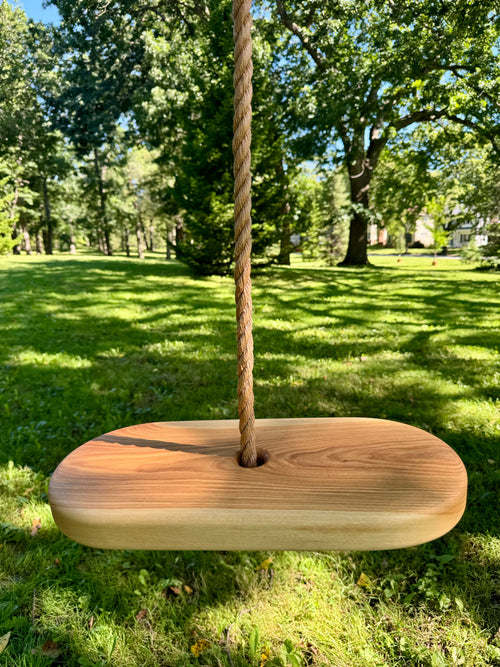 Oval Style Tree Swing for babies, perfect for outdoor playsets, shown at angle 7. Safe and fun for little ones.