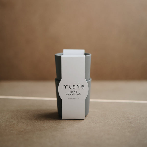 Mushie Dinnerware Cups Soft Colors Non-Toxic PP Plastic