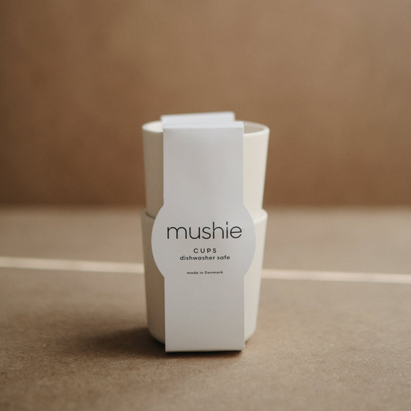 Mushie Dinnerware Cups Soft Colors Non-Toxic PP Plastic