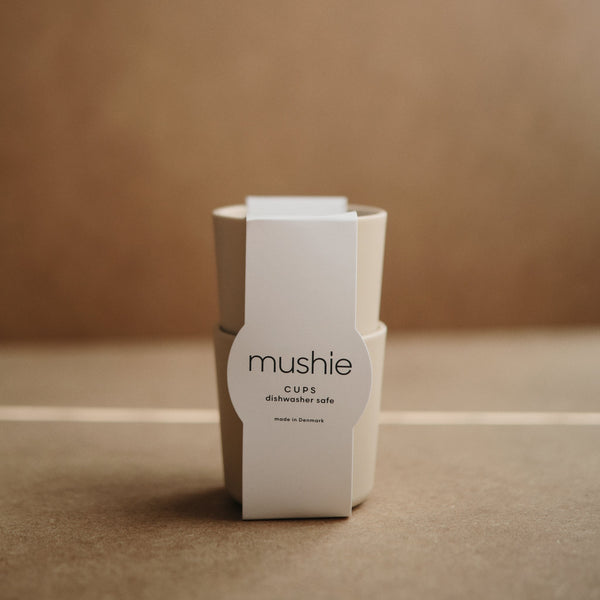 Mushie Dinnerware Cups Soft Colors Non-Toxic PP Plastic