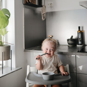 Mushie Silicone Suction Bowl for Babies Learning to Feed