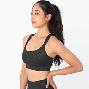 Chloe 4 Running Nursing & Pumping Sports Bra (Black Cheetah)
