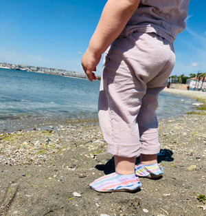 Non-Slip Sole, Unisex Baby, Children's Sea Shoes, Pool Booties, Lines