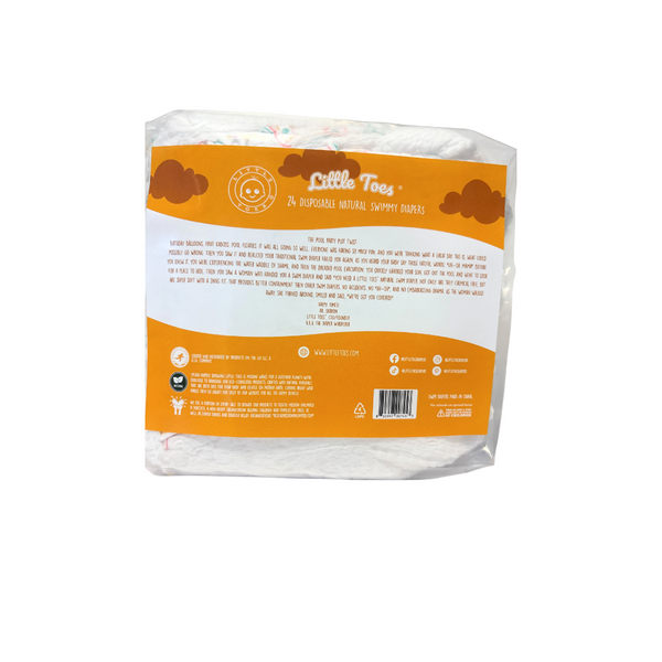 Little Toes Natural Disposable Swim Diapers - 24 Pack