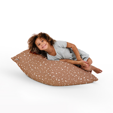 Terrazzo Clay Bean Bag for babies, offering comfort and style in a playful design. Perfect for nurseries and playrooms.