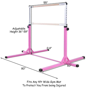 Adjustable Gymnastics Horizontal Bar for Kids - Weather