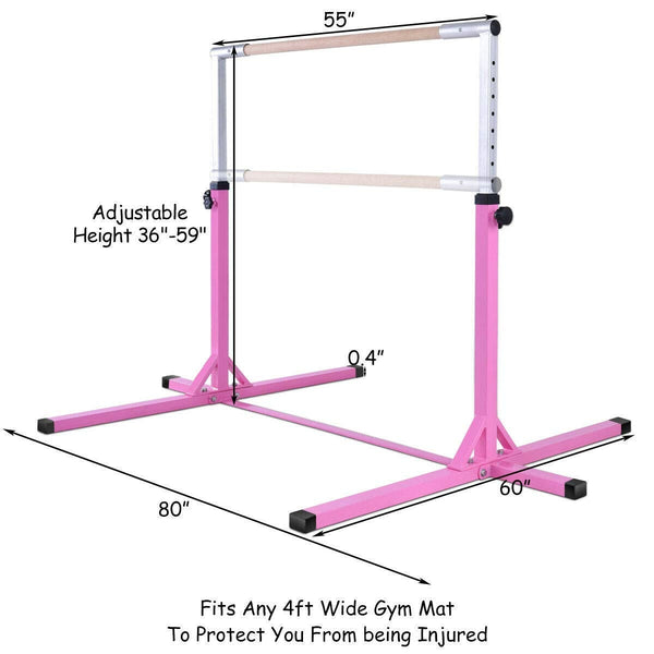 Adjustable Gymnastics Horizontal Bar for Kids - Weather