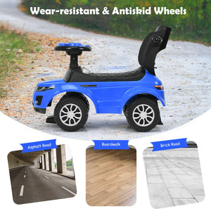 3 in 1 Ride on Push Car Toddler Stroller Sliding Car with Music