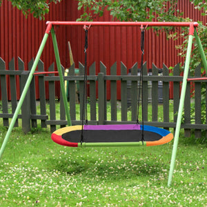 60 Inch Saucer Surf Outdoor Adjustable Swing Set - Electric for Infants