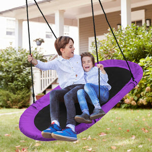 60 Inch Saucer Surf Outdoor Adjustable Swing Set - Electric for Infants