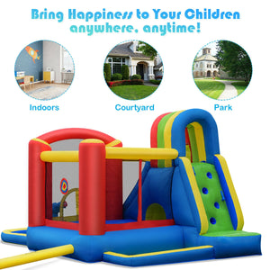 Inflatable Kid Bounce House Castle with Blower - Heavy-Duty