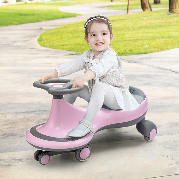 Wiggle Car Ride-on Toy with Flashing Wheels - Educational for Kids