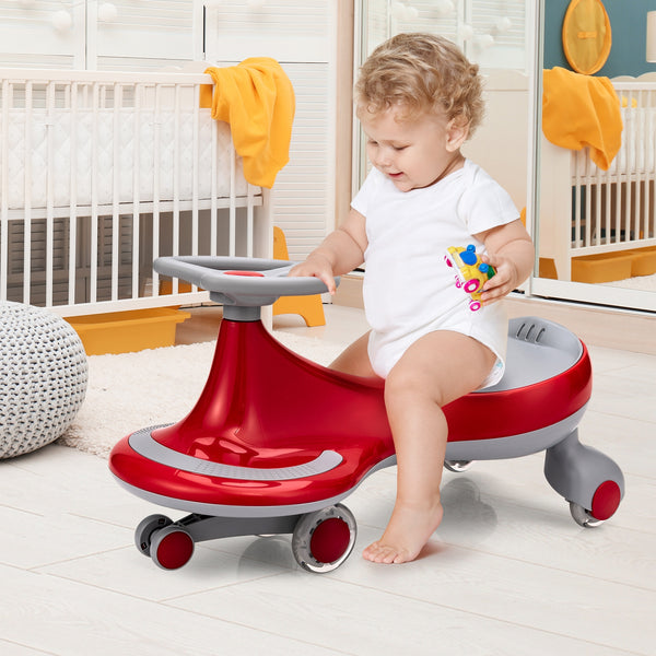 Wiggle Car Ride-on Toy with Flashing Wheels - Educational for Kids