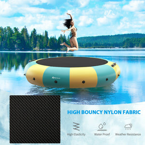 15 Feet Inflatable Splash Padded Water Bouncer Trampoline for kids, perfect for summer fun and outdoor play.