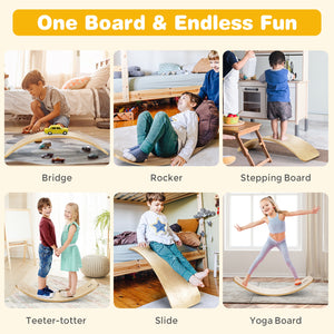 15.5 Inch Wobble Board for Kids and Adults