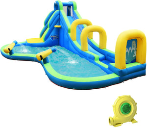 Multifunctional Inflatable Water Bounce with 735W Blower for Newborns & Infants