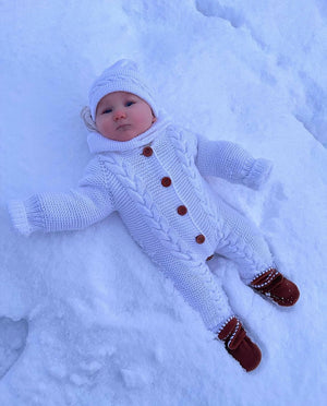 Anti-Slip Sole, Fleece Baby Booties, Newborn Home Booties, Sweat Proof Organic Cotton Lining, Taba