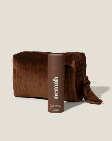 "Firming Serum Travel Set for moms, perfect for on-the-go skincare."