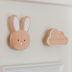 WonderBee™ Natural Pine Cloud Decorative Painted Wall Hook