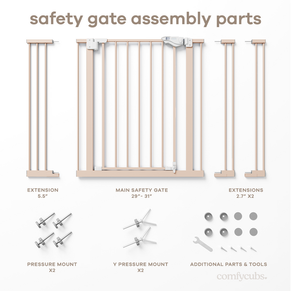 Baby Safety Gate in Blush