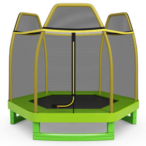 7 Feet Kids Recreational Bounce Jumper Trampoline - Safety Net