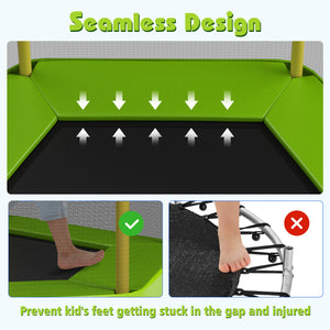 7 Feet Kids Recreational Bounce Jumper Trampoline - Safety Net
