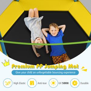 7 Feet Kids Recreational Bounce Jumper Trampoline - Safety Net