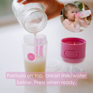PopYum Baby Bottle Starter Set 4-Pack Orange 5oz 9oz