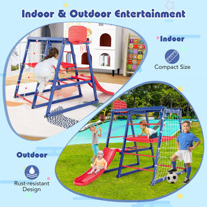 7-In-1 Metal Toddler Climbing Toys for 3-7 Years Old for Toddlers & Kids