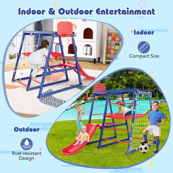 7-In-1 Metal Toddler Climbing Toys for 3-7 Years Old for Toddlers & Kids