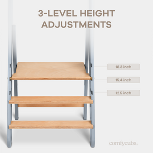 Kids Step Stool for Ages 3+ in Pacific Blue